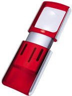 Lupa WEDO s LED světlem červená - Lupa
