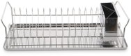 Karl Weis Small Dish Drainer with Tray, Stainless Steel, 44.5 × 22cm - Draining Board