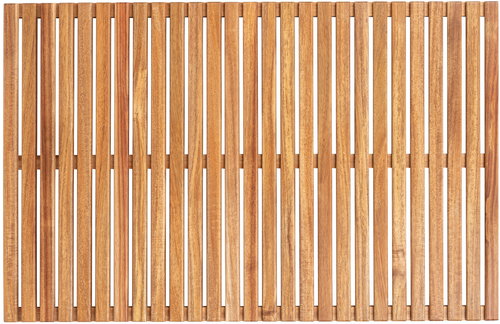 Wenko Wooden patio tiles acacia wood 55 × 85 cm - Bath Mat - Main image