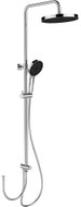 WENKO Sprchový set, ruční sprcha a hadice 150 cm, hlavová sprcha průměr 26 cm, stříbrný, 3 režimy - Shower Set