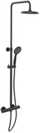 WENKO Sprchový set Young, ruční sprcha a hadice 150 cm, hlavová sprcha průměr 20 cm, černý, 5 režimů - Shower Set