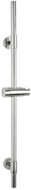 WENKO Sprchová tyč Basic, nerezová ocel, posuvný držák sprchy, stříbrná, 66 cm, průměr 1,9 cm - Shower Pole