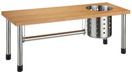 Secret de Gourmet, Kitchen shelf with cutlery drainer, 55 × 20 × 21 cm - Kitchen Utensil Holder