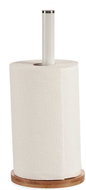 Kinvara, Paper towel holder, white, bamboo tray - Kitchen Utensil Holder