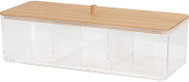 Eleganza Cosmetic organizer with bamboo lid - Storage Jar