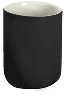 Douceur d'intérieur, Black toothbrush cup MAMBO, 8 × 10 cm - Toothbrush Holder Cup