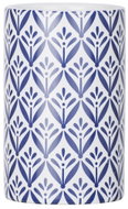 WENKO Kelímek na zubní kartáčky Lorca, keramika, modrý, průměr 6,5 × 11 cm - Toothbrush Holder Cup