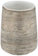 WENKO Kelímek na zubní kartáčky Fedio, keramika, béžový, průměr 8 × 11 cm - Toothbrush Holder Cup