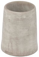 WENKO Kelímek na zubní kartáčky Villena, cement, šedý, průměr 7,4 × 9,5 cm - Toothbrush Holder Cup