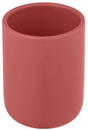 ALLSTAR Kelímek na zubní kartáčky, keramika, červený, průměr 7,6 × 10 cm - Toothbrush Holder Cup