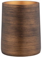 WENKO Kelímek na zubní kartáčky Palena, polyresin, hnědý, průměr 8,5 × 10,8 cm - Toothbrush Holder Cup