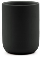 DOUCEUR D'INTÉRIEUR Kelímek na zubní kartáčky Ceralia, keramika, černý, průměr 7,5 × 10,5 cm - Toothbrush Holder Cup