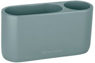 TOM TAILOR Kelímek na zubní kartáčky, polyresin, zelený, 18 × 6 × 9 cm - Toothbrush Holder Cup