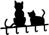 Maximex Keyring Cats, 5 hooks - Key Holder