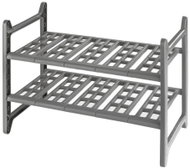 WENKO Organizér do skříně Flexi, do skříňky, šedý, 28 × 39 cm - Wardrobe Organiser