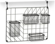 ZELLER Organizér do skříně, na dvířka, černý, 46 × 12 × 60 cm - Wardrobe Organiser