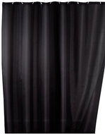 Wenko Shower curtain textile, black, 180 × 200 cm - Shower Curtain
