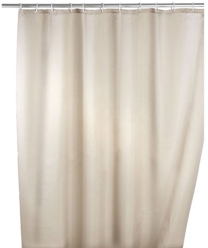 Wenko Shower curtain textile, beige, 180 × 200 cm - Shower Curtain - Main image