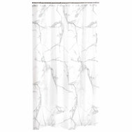 Douceur d'intérieur Shower curtain Marbre, white, 180 × 200 cm - Shower Curtain