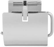 WENKO Držák na toaletní papír Genova, nerezová ocel, stříbrný, 14 × 6,2 × 11,4 cm - Toilet Paper Holder