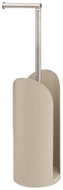 5FIVE SIMPLY SMART Stojan na toaletní papír, nerezová ocel, béžový, 15 × 15 × 60 cm - Free Standing Toilet Roll Holder