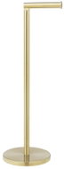 WENKO Stojan na toaletní papír, nerezová ocel, zlatý, 21 × 17 × 55 cm - Free Standing Toilet Roll Holder