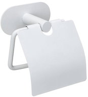 WENKO Držák na toaletní papír Orea Shine, nerezová ocel, bílý, 16 × 7 × 12,5 cm - Toilet Paper Holder