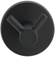 WENKO Háček Bosio, nerezová ocel, 2 háčky, černý, 5,5 × 5,5 cm - Hook
