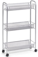 Zeller Multifunctional mobile organizer, 3 net shelves - Shelving Unit