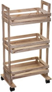 5five Simply Smart Kitchen trolley with 3 shelves, wooden, 82 cm - Shelving Unit