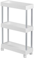 Wenko Mino Narrow shelf on castors for bathroom or kitchen, 3 shelves - Shelving Unit