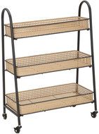 Mauro Ferretti Fuji Narrow storage trolley, Vienna knit pattern - Shelving Unit