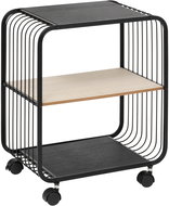 5five Simply Smart Noir Mobile shelf, 2 levels, metal, 43.3 × 28 × 53 cm, black - Shelving Unit