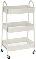 Storagesolutions Kitchen trolley on wheels, 3 tiers, white - Shelving Unit