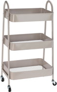 Storagesolutions Kitchen trolley on wheels, 3 tiers, grey - Shelving Unit