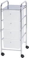 Wenko Messina Bathroom trolley, 4 levels - Shelving Unit