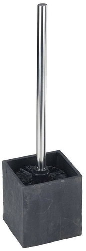 WENKO WC štětka Slate Rock, polyresin, šedá, průměr 10 × 38 cm - Toilet Brush - Main image