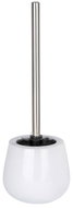 WENKO WC štětka Malta White, silikonová hlavice, keramika, bílá, průměr 8 × 38 cm - Toilet Brush