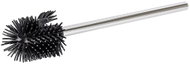 WENKO WC štětka, silikonová hlavice, stříbrná, průměr 7,5 × 35 cm - Toilet Brush