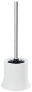 WENKO WC štětka Basic White, plast, bílá, průměr 14 × 38 cm - Toilet Brush