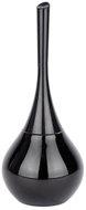 WENKO WC štětka Flakon Black, keramika, černá, průměr 17 × 40 cm - Toilet Brush