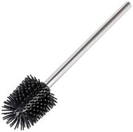 WENKO WC štětka, silikonová hlavice, náhradní, stříbrná, 9 × 35 cm - Toilet Brush