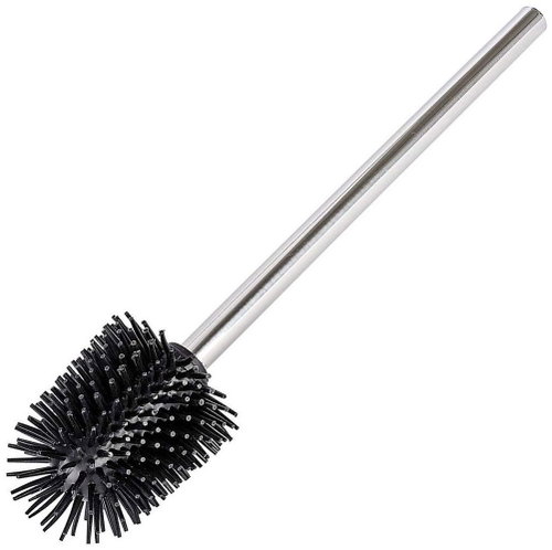 WENKO toilet brush, silicone head, replacement, silver, 9×35cm - Toilet Brush - Main image