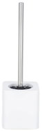 WENKO WC štětka, silikonová hlavice, keramika, bílá, 12 × 12 × 39,5 cm - Toilet Brush