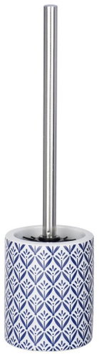 WENKO WC štětka Lorca, keramika, modrá, průměr 10 × 39 cm - Toilet Brush - Main image