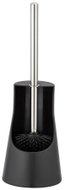 WENKO WC štětka Arese, silikonová hlavice, plast, černá, 12,3 × 12,3 × 38 cm - Toilet Brush