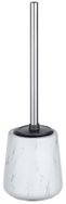 WENKO WC štětka Adrada, silikonová hlavice, keramika, šedá, průměr 12 × 39 cm - Toilet Brush