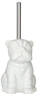 WENKO WC štětka Bulldog, keramika, bílá, 15,5 × 12 × 15,5 cm - Toilet Brush