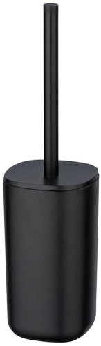 WENKO WC štětka Davos, plast, černá, průměr 9,5 × 35 cm - Toilet Brush - Main image