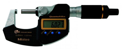 Mitutoyo Digital Caliper Micrometer with 2 mm spindle pitch; 0-25 mm - Micrometer - Main image